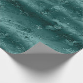 Glitzy Emerald Green Ombre Marble Cadeaupapier (Hoek)