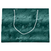 Glitzy Emerald Green Ombre Marble Groot Cadeauzakje (Voorkant)
