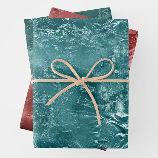 Glitzy Emerald Green Ombre Marble Inpakpapier Vel (In situ)