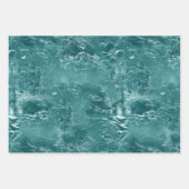 Glitzy Emerald Green Ombre Marble Inpakpapier Vel (Voorkant)
