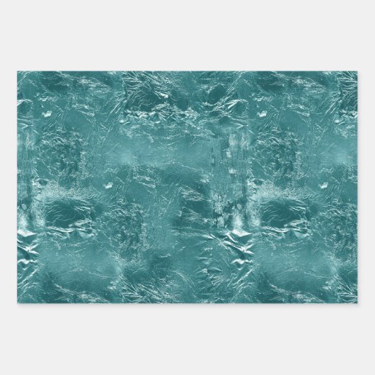 Glitzy Emerald Green Ombre Marble Inpakpapier Vel (Voorkant)