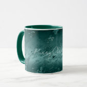 Glitzy Emerald Green Ombre Marble Mok (Voorkant links)