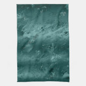 Glitzy Emerald Green Ombre Marble Theedoek (Verticaal)