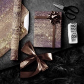 Glitzy Folie | Bronzen Taupe Faux Glitter Sparkle Cadeaupapier