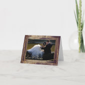 Glitzy Folie | Gouden Brons Koper Faux Glam Foto Bedankkaart (Voorkant)