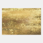 Glitzy Folie | Gouden Brons Koper Faux Sparkle Inpakpapier Vel (Voorkant 3)