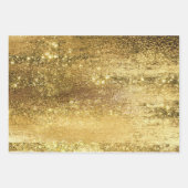Glitzy Folie | Gouden Brons Koper Faux Sparkle Inpakpapier Vel (Voorkant)