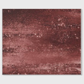 Glitzy Folie | Henna Crimson Red Faux Glitter Shin Cadeaupapier (Vlak)