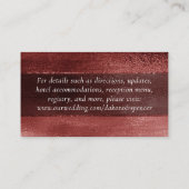 Glitzy Folie | Henna Crimson Red Sparkle Website Informatiekaartje (Achterkant)