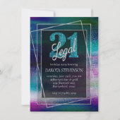 Glitzy Folie | Holografische Dark Ombre 21 en Lega Kaart (Voorkant)