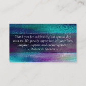 Glitzy Folie | Holografische iriserende dank u Informatiekaartje (Achterkant)