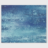 Glitzy Folie | Ice Blue Faux Iridescent Shimmer Cadeaupapier (Vlak)