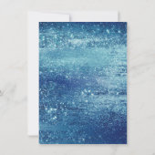 Glitzy Folie | Ice Blue Iridescent Faux Sparkle Kaart (Achterkant)
