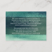 Glitzy Folie | Iridescent Green Guest Hotel Detail Informatiekaartje (Achterkant)