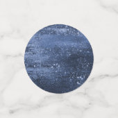 Glitzy Folie | Navy Blue Dark Faux Glitter Sparkle Confetti (Kleine voorkant)