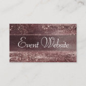 Glitzy Folie | Roos Gold Mauve Pink Blush Website Informatiekaartje (Voorkant)