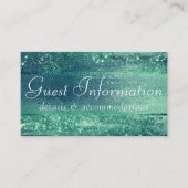 Glitzy Folie | Seafoam Iridescent Green Gasteninfo Informatiekaartje (Voorkant)