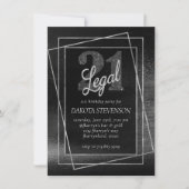 Glitzy Folie | Silver Platinum Shimmer 21 en Legal Kaart (Voorkant)