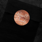 Glitzy Folie | Terra Cotta Dusty Sinaasappel Dank Ronde Sticker