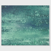 Glitzy Folie | Zeeschuim iriserende groene faux gl Cadeaupapier (Vlak)