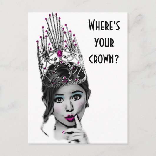 Glitzy Girl Briefkaarten (Voorkant)