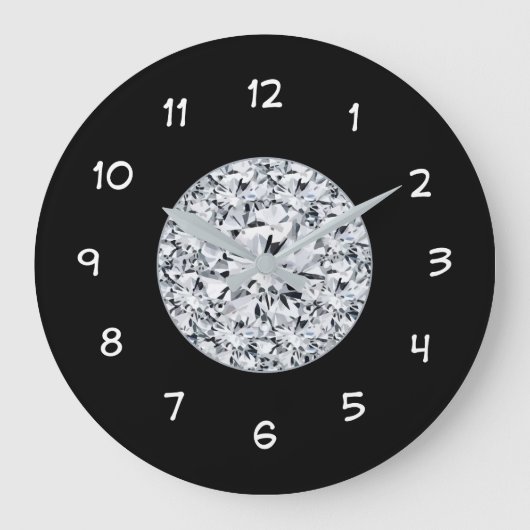 Glitzy Girls Room Wall Decor Clock Grote Klok (Voorkant)
