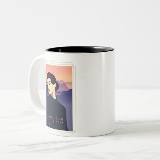 Glitzy & Glam Art Deco Paris Mok (Voorkant links)