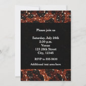 Glitzy Glam Gifts Animal Print Party Uitnodiging (Achterkant)