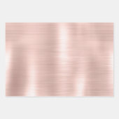 Glitzy Glam Girly Blush Roze Glitter Bruiloft Inpakpapier Vel (Voorkant 2)