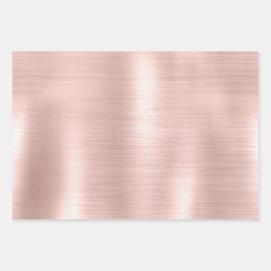 Glitzy Glam Girly Blush Roze Glitter Bruiloft Inpakpapier Vel (Voorkant 2)