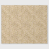 Glitzy Glam Gold Blush Glitter Leopard Print   Cadeaupapier (Vlak)