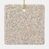 Glitzy Glam Gold Blush Glitter Leopard Print Shine Keramisch Ornament (Achterkant)