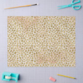 Glitzy Glam Gold Blush Glitter Leopard Print Tissuepapier (Craft)