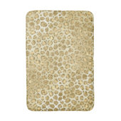 Glitzy Glam Gold Glitter Leopard Print Badmat (Voorkant Verticaal)