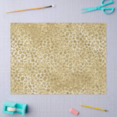 Glitzy Glam Gold Glitter Leopard Print Tissuepapier (Craft)