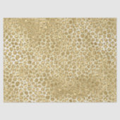 Glitzy Glam Gold Glitter Leopard Print Tissuepapier (Voorkant)
