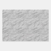 Glitzy Glam Gold Glitter Stripes Inpakpapier Vel (Voorkant 2)