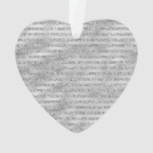 Glitzy Glam Gold Glitter Stripes Ornament (achterkant)