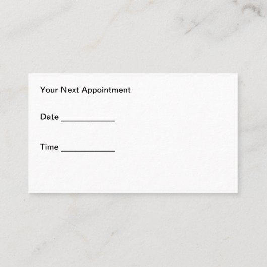 Glitzy Glam Mobile Huisdier Grooming Afspraak Visitekaartje (Achterkant)