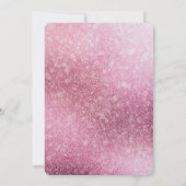 Glitzy Glam Roze Glitter Verjaardag Kaart (Achterkant)