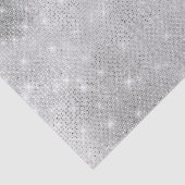Glitzy Glam Silver Sparkle Tissuepapier (Detail)