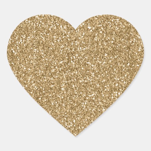 Glitzy Glam Sparkle Glitter Hart Sticker (Voorkant)