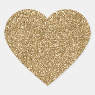 Glitzy Glam Sparkle Glitter Hart Sticker
