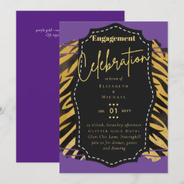 Glitzy Glam UITRUIING Feest Uitnodigingen BUDGET