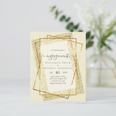 Glitzy Glam VERLOVINGSFeest Uitnodigingen BUDGET (Staand voorkant)