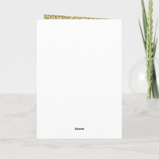Glitzy Glitter Birthday Kaart (Achterkant)