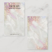 Glitzy Glitter Ketting en Kaart voor oorscherm Visitekaartje (Voorkant / Achterkant)