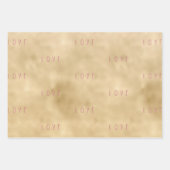 Glitzy Glitter Love Heart Inpakpapier Vel (Voorkant 2)