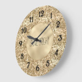 Glitzy Glitter Sparkle Confetti Shine Grote Klok (Hoek)