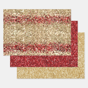 Glitzy Glitter Sparkle Confetti Shine Inpakpapier Vel